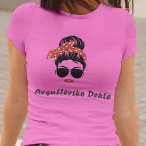 Majica Avgustovsko Dekle — detajl natisa