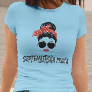 Majica Septemberska Freča — detajl natisa