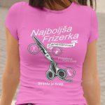 Najboljša Frizerka — tisk na majico