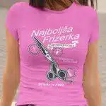 Najboljša Frizerka — tisk na majico