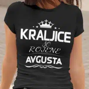 Majica Kraljice So Rojene - Avgusta — detajl natisa