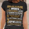 Majica Kraljice So Rojene Avgusta — detajl natisa