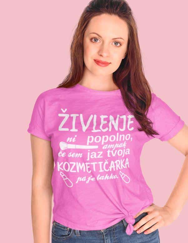 Majica Kozmetičarka — tisk na majico