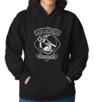 Kapucar Večno Motoristka — tisk na majico