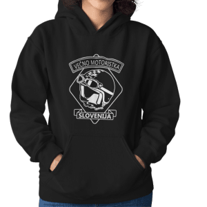 Kapucar Večno Motoristka — tisk na majico