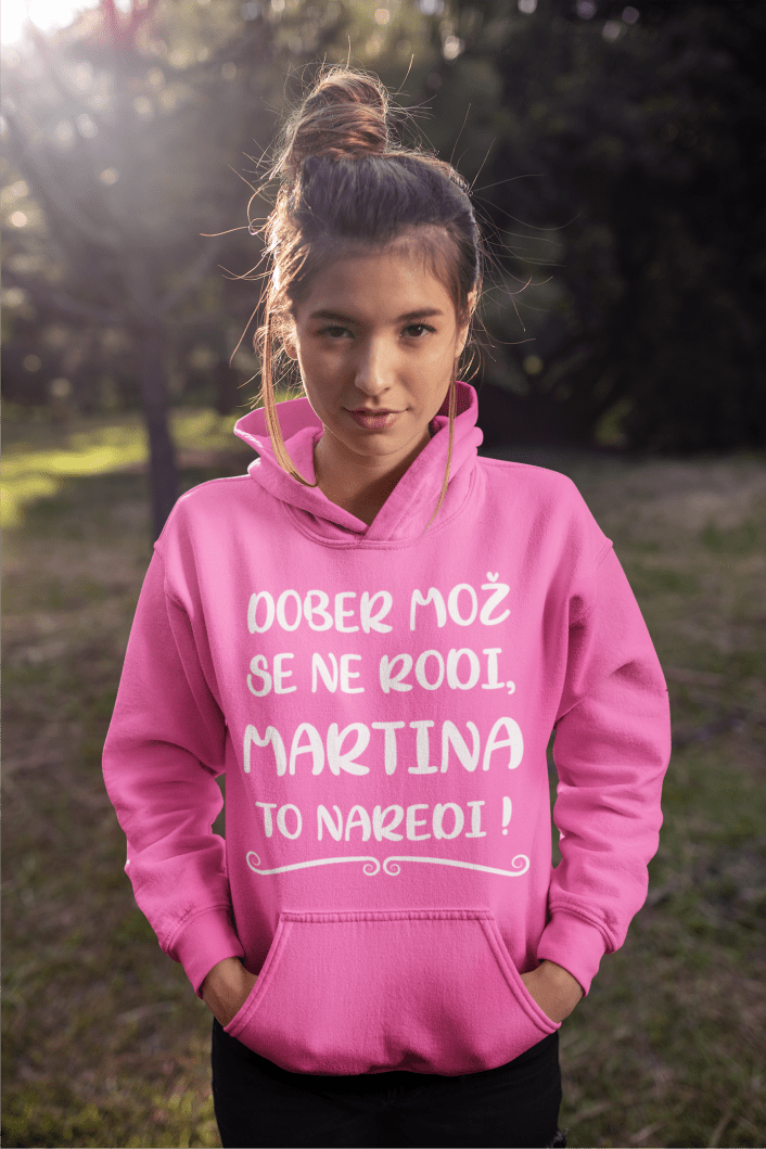 Kapucar Dober Mož Se Ne Rodi Martina To Naredi — tisk na majico
