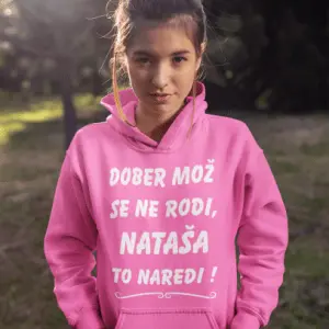 Kapucar Dober Mož Se Ne Rodi Nataša To Naredi — tisk na majico