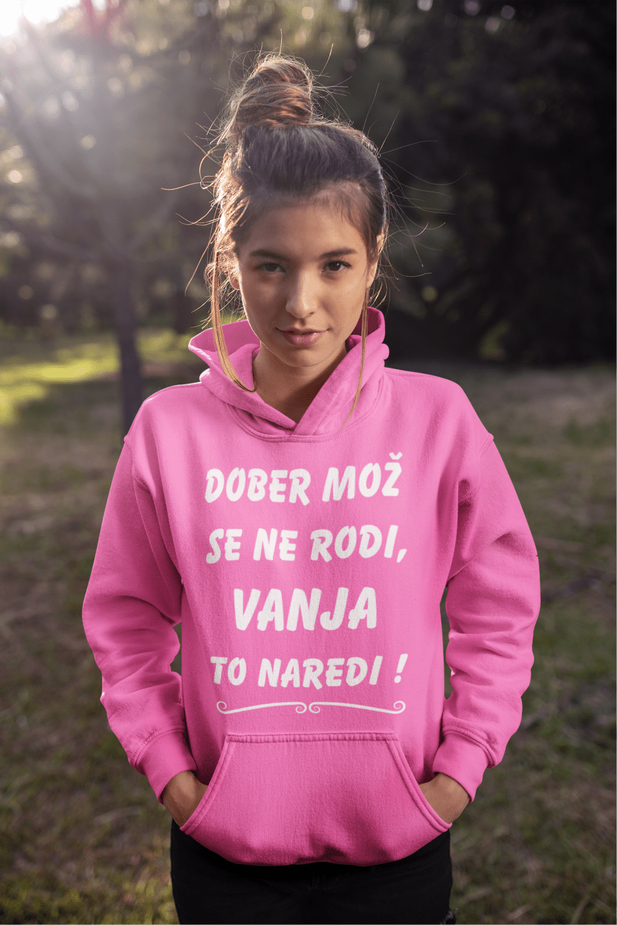 Kapucar Dober Mož Se Ne Rodi Vanja To Naredi — tisk na majico