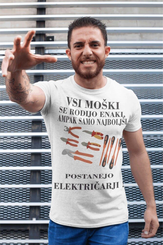 Majica Tako Izgleda Najboljši Električar — tisk na majico
