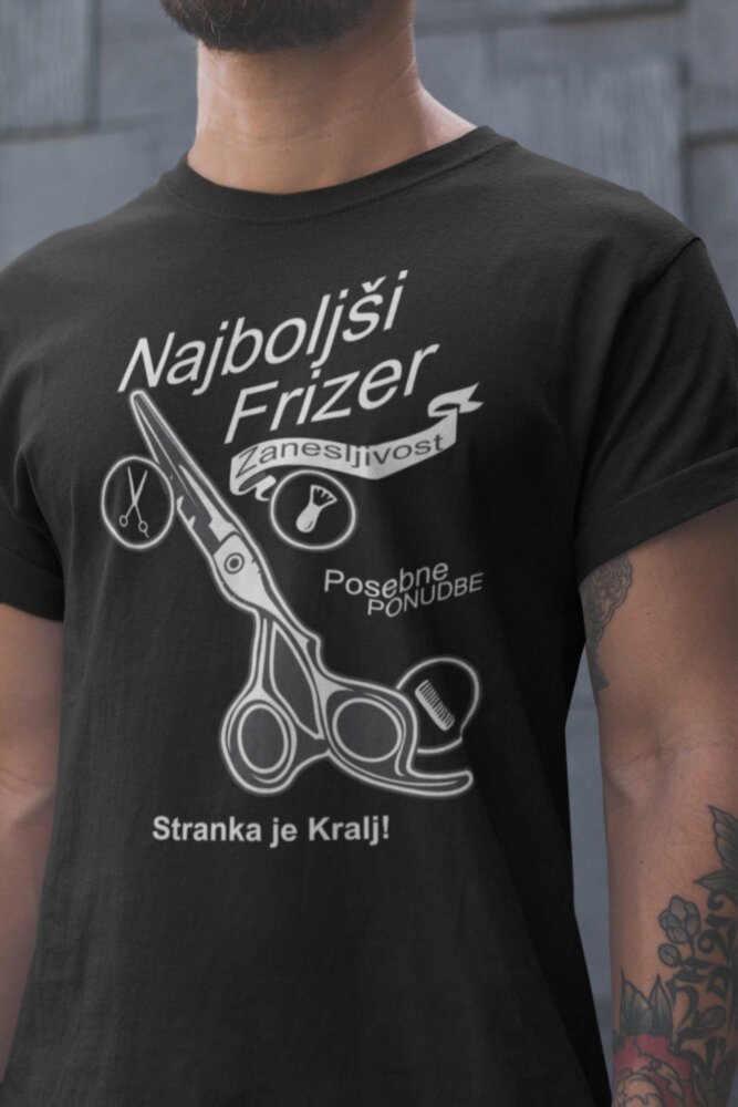 Majica Najboljši Frizer — tisk na majico
