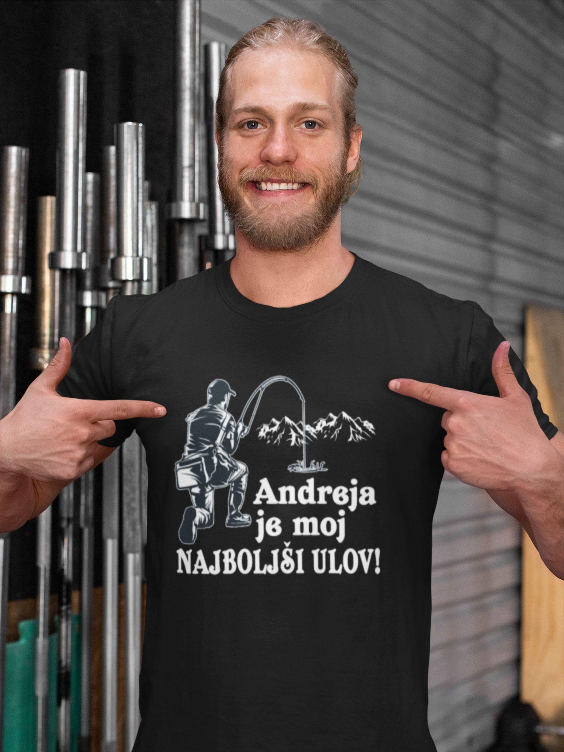 [IME PO ŽELJI] je moj najboljši ulov — tisk na majico
