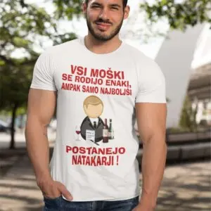 Majica Najboljši Postanejo natakarji — tisk na majico