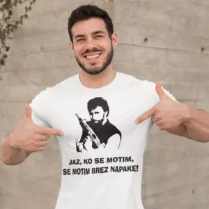 Majica Jaz ko se motim se motim brez napak — tisk na majico
