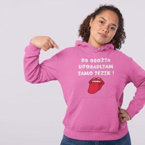 Kapucar - Od orožja uporabljam samo jezik — tisk na majico