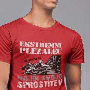 Majica - Ekstremni Plezalec — tisk na majico