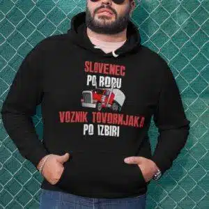 Kapucar Voznik Tovornjaka po Izbiri — tisk na majico