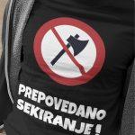 Majica Prepovedano Sekiranje — tisk na majico