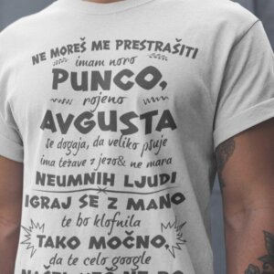 Majica Ne Moreš Me Prestrašiti - Avgust — tisk na majico