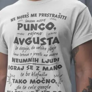 Majica Ne Moreš Me Prestrašiti - Avgust — tisk na majico