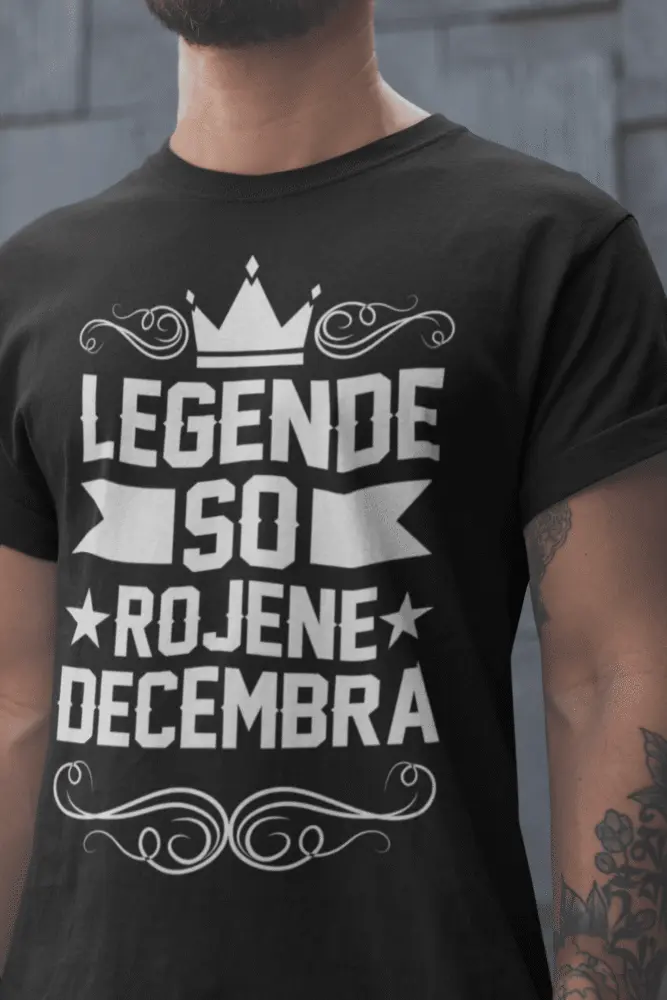 Majica Legende So Rojene - Decembra — tisk na majico