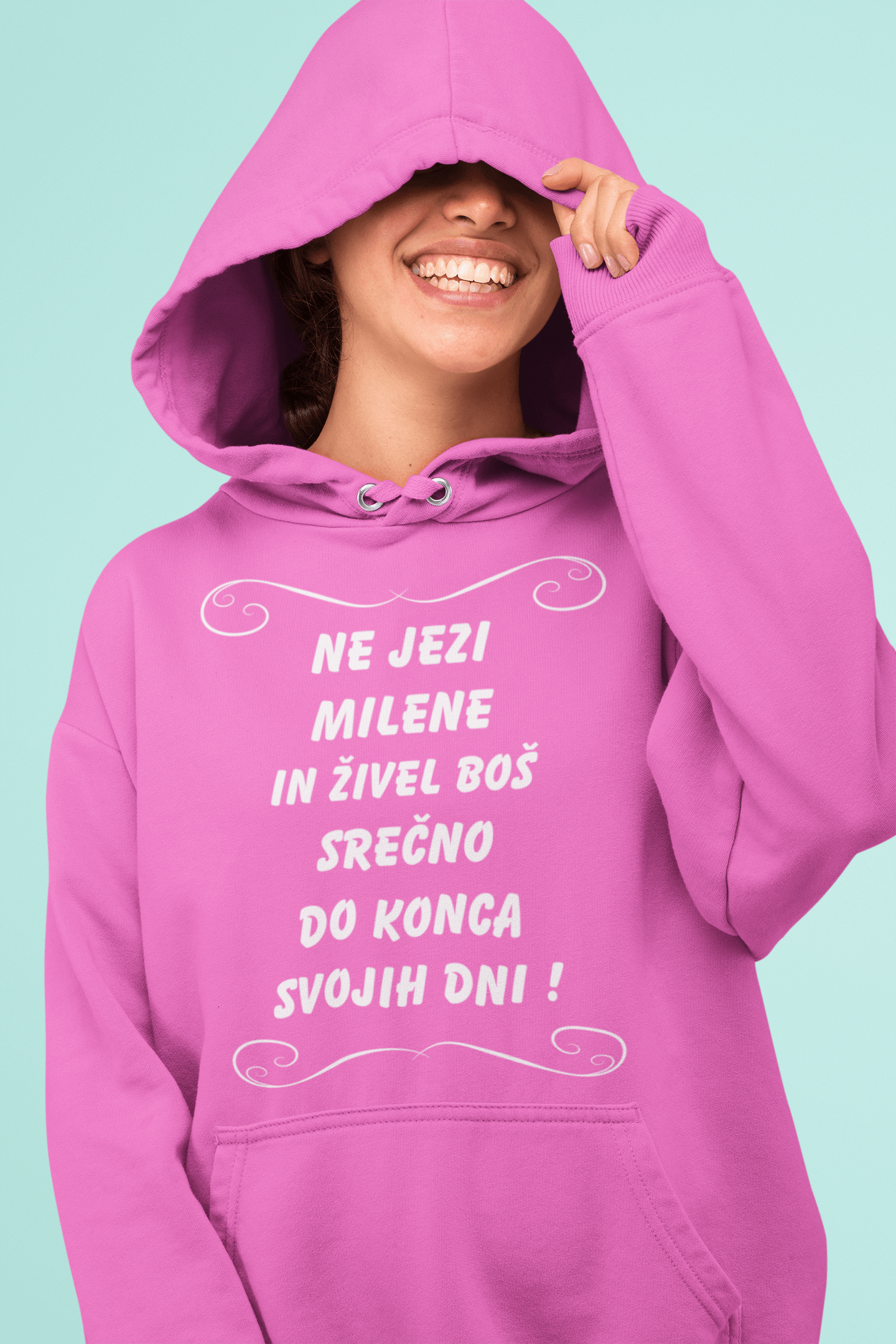 Jopica - Ne jezi Milene in živel boš srečno do konca svojih dni — tisk na majico