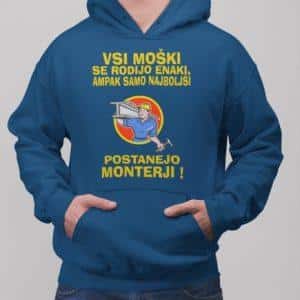 Kapucar Najboljši Postanejo Monterji — tisk na majico