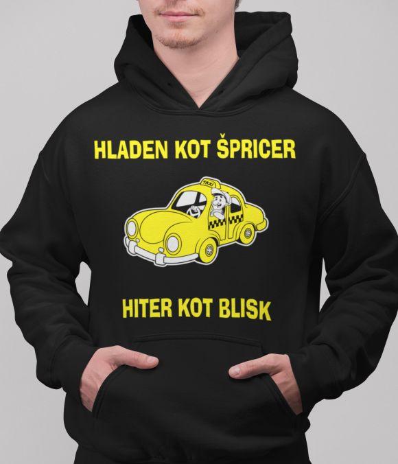 Jopica Hladen Kot Špricer, Hiter Kot Blisk — tisk na majico