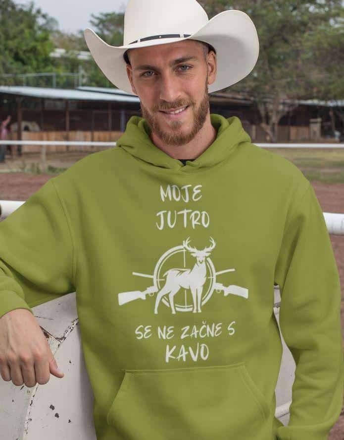 Kapucar Moje Jutro Se Ne Začne S Kavo — tisk na majico