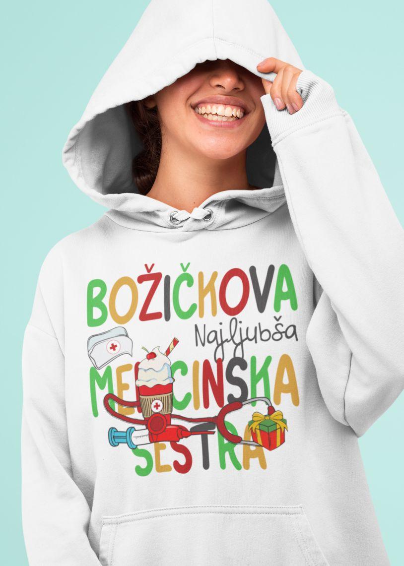 Jopica Božičkova Najdražja Medicinska Sestra — tisk na majico