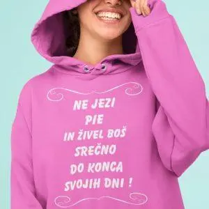 Jopica - Ne jezi Pie in živel boš srečno do konca svojih dni — tisk na majico