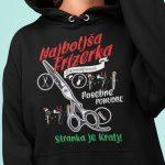 Kapucar Najboljša Frizerka — tisk na majico