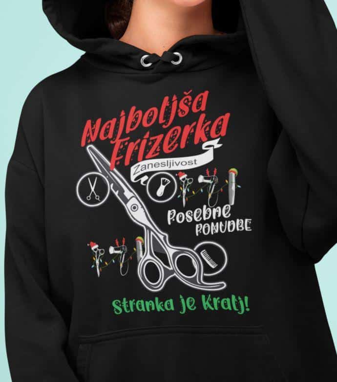 Kapucar Najboljša Frizerka — tisk na majico