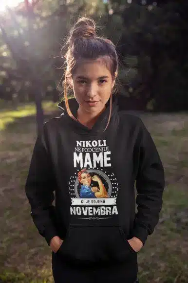 Kapucar Ne Podcenjuj Mame Novembra — tisk na majico
