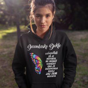 Kapucar Decembrsko Dekle Nevihta — tisk na majico