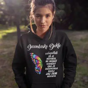 Kapucar Decembrsko Dekle Nevihta — tisk na majico