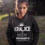 Kapucar Kraljice So Rojene Novembra — tisk na majico