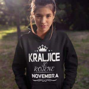 Kapucar Kraljice So Rojene Novembra — tisk na majico