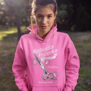 Kapucar Najboljša Frizerka — tisk na majico