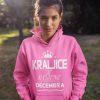 Kapucar Kraljice So Rojene Decembra — tisk na majico