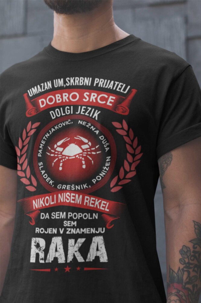 Majica Horoskop Rak — tisk na majico