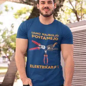 Majica - Samo najboljši postanejo električarji — tisk na majico
