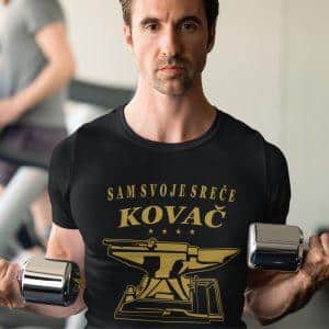 Majica - Sam svoje sreče KOVAČ — tisk na majico