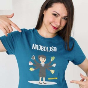 Majica Najboljša Sodelavka — tisk na majico