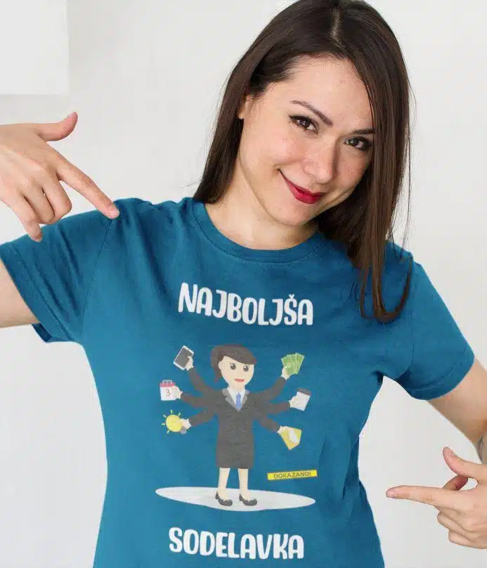 Majica Najboljša Sodelavka — tisk na majico