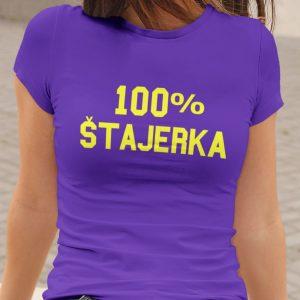 100% ŠTAJERKA — tisk na majico
