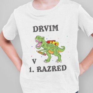Otroška Majica Drvim V Prvi Razred — tisk na majico