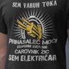 Majica Sem Električar — tisk na majico