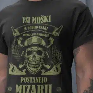 Majica Najboljši Postanejo Mizarji — tisk na majico