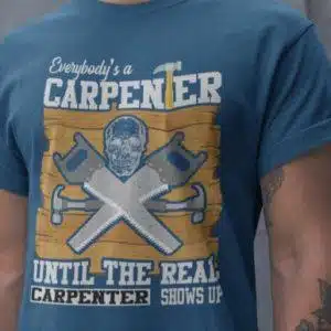 Majica Everybod's Carpenter — detajl natisa