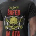 Majica Najboljši Šofer in Ata — tisk na majico